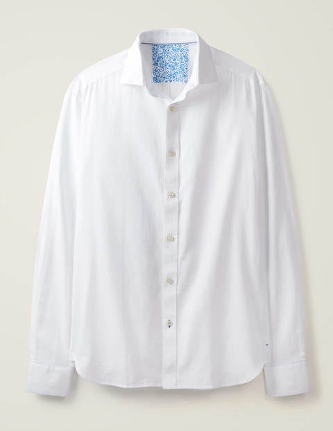 Linen Cotton Shirt - White Linen Cotton Shirt - White