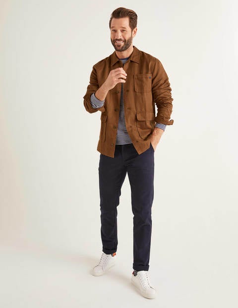 Cotton Linen Overshirt - Ginger Cotton Linen Overshirt - Ginger
