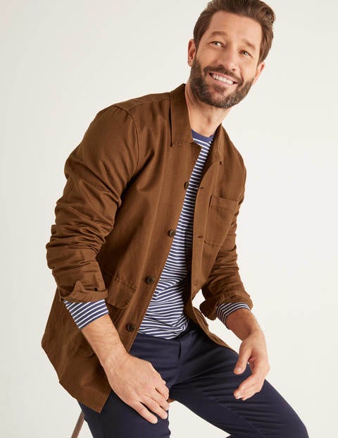 Cotton Linen Overshirt - Ginger Cotton Linen Overshirt - Ginger
