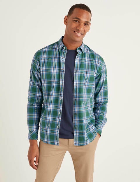 Casual Check Shirt - Broccoli Multi Check Casual Check Shirt - Broccoli Multi Check