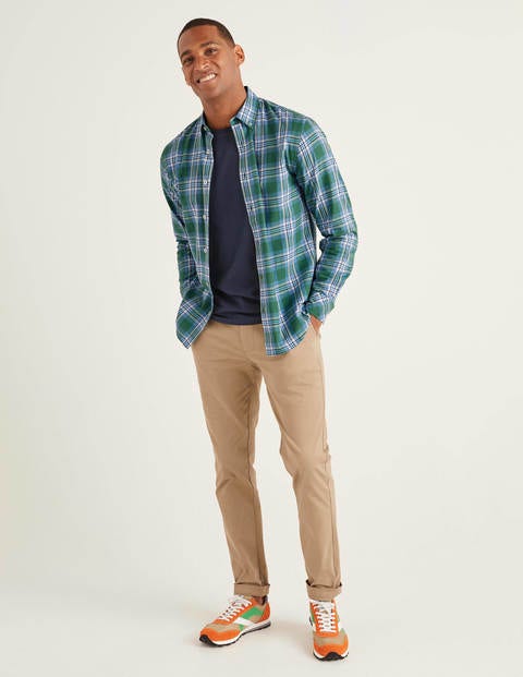 Casual Check Shirt - Broccoli Multi Check Casual Check Shirt - Broccoli Multi Check