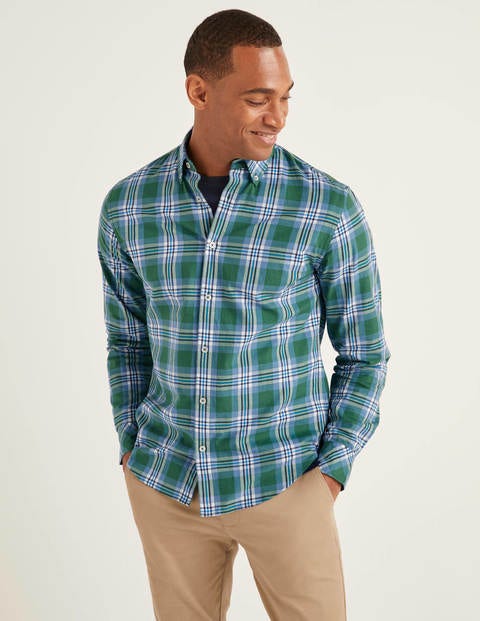 Casual Check Shirt - Broccoli Multi Check Casual Check Shirt - Broccoli Multi Check