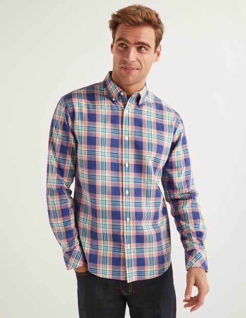 Casual Check Shirt - Dusky Rose Multi Check Casual Check Shirt - Dusky Rose Multi Check