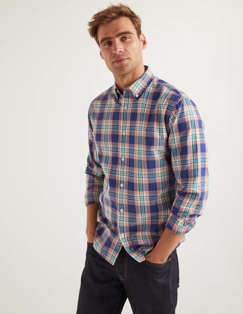 Casual Check Shirt - Dusky Rose Multi Check Casual Check Shirt - Dusky Rose Multi Check