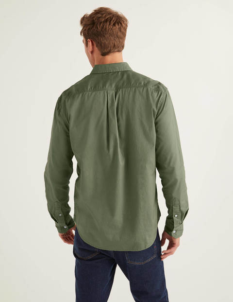 Cotton Triple Stitch Shirt - Washed Khaki Cotton Triple Stitch Shirt - Washed Khaki