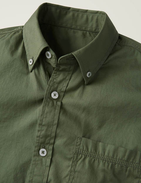 Cotton Triple Stitch Shirt - Washed Khaki Cotton Triple Stitch Shirt - Washed Khaki