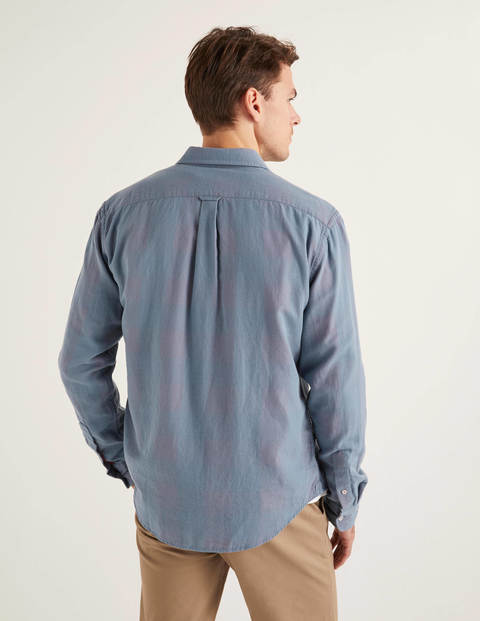 Doppelgewebe-Hemd - Graublau Doppelgewebe-Hemd - Graublau