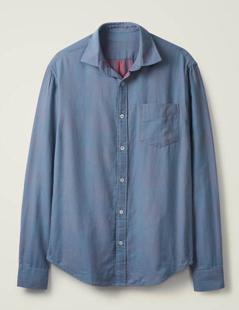 Doppelgewebe-Hemd - Graublau Doppelgewebe-Hemd - Graublau