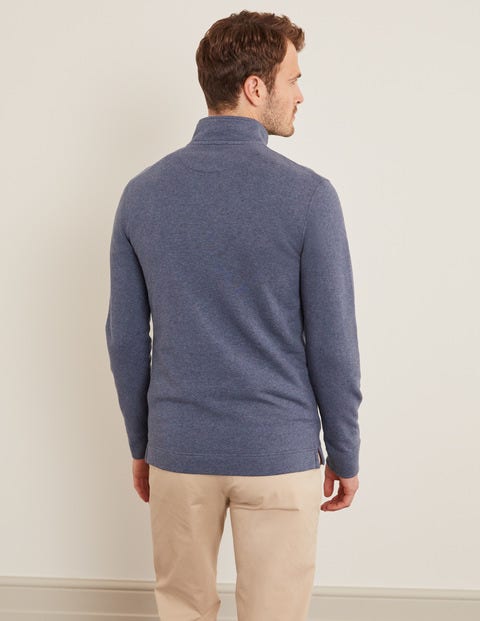 Linton Half-Zip Sweatshirt - Navy Marl Linton Half-Zip Sweatshirt - Navy Marl