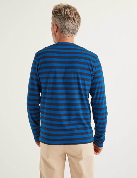 Langärmliges Gestreiftes Oberteil - Kräftiges Blau, Gestreift Langärmliges Gestreiftes Oberteil - Kräftiges Blau, Gestreift