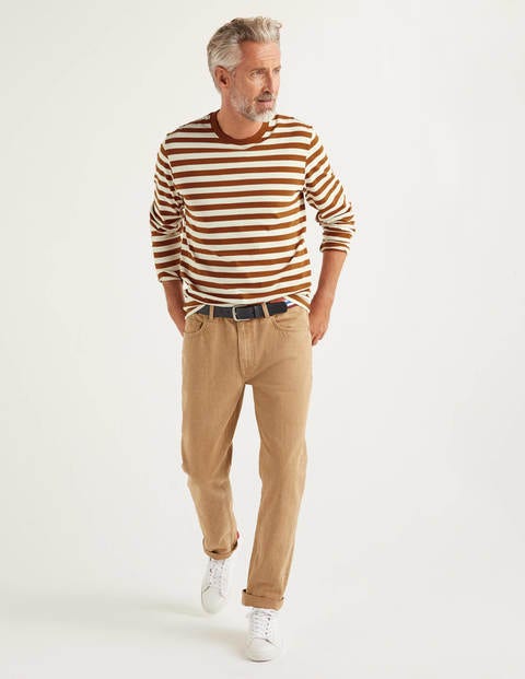Long Sleeve Stripe T-Shirt - Ginger Stripe Long Sleeve Stripe T-Shirt - Ginger Stripe