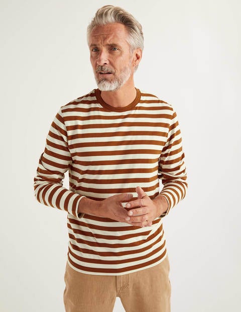 Long Sleeve Stripe T-Shirt - Ginger Stripe Long Sleeve Stripe T-Shirt - Ginger Stripe