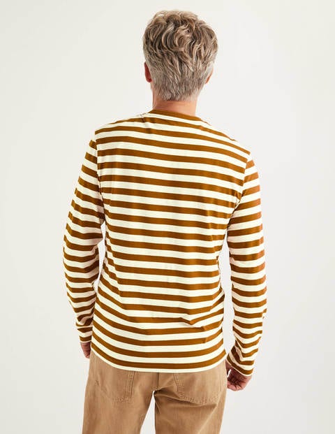 Long Sleeve Stripe T-Shirt - Ginger Stripe Long Sleeve Stripe T-Shirt - Ginger Stripe