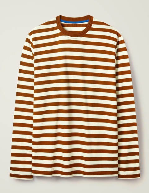 Long Sleeve Stripe T-Shirt - Ginger Stripe Long Sleeve Stripe T-Shirt - Ginger Stripe
