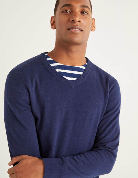 Bloomsbury Pullover Mit V-Ausschnitt - Navy Bloomsbury Pullover Mit V-Ausschnitt - Navy