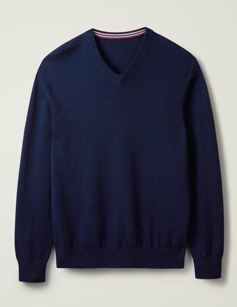 Bloomsbury Pullover Mit V-Ausschnitt - Navy Bloomsbury Pullover Mit V-Ausschnitt - Navy