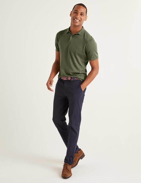 Finsbury Knitted Polo - Washed Khaki Finsbury Knitted Polo - Washed Khaki