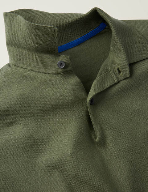 Finsbury Knitted Polo - Washed Khaki Finsbury Knitted Polo - Washed Khaki