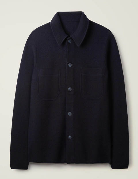 Farley Strickjacke Aus Merinowolle - Navy Farley Strickjacke Aus Merinowolle - Navy