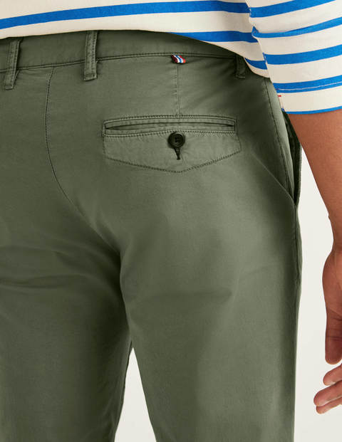 Leichte Schmale Chino-Hose - Dezentes Khaki Leichte Schmale Chino-Hose - Dezentes Khaki