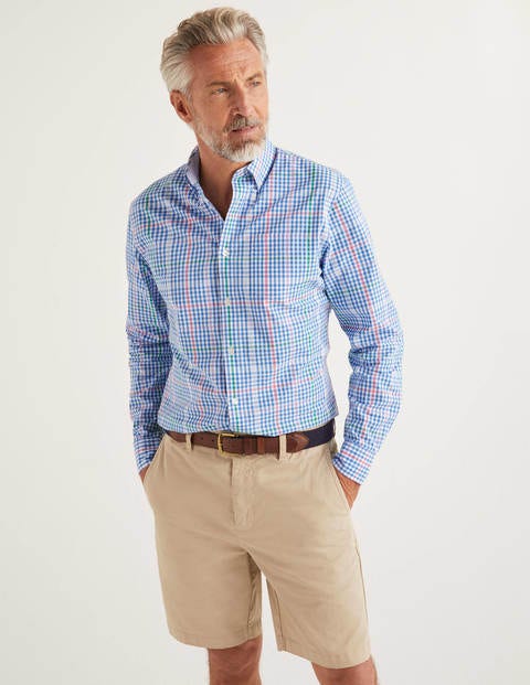 Poplin Gingham Shirt - Malibu Multi Gingham Poplin Gingham Shirt - Malibu Multi Gingham