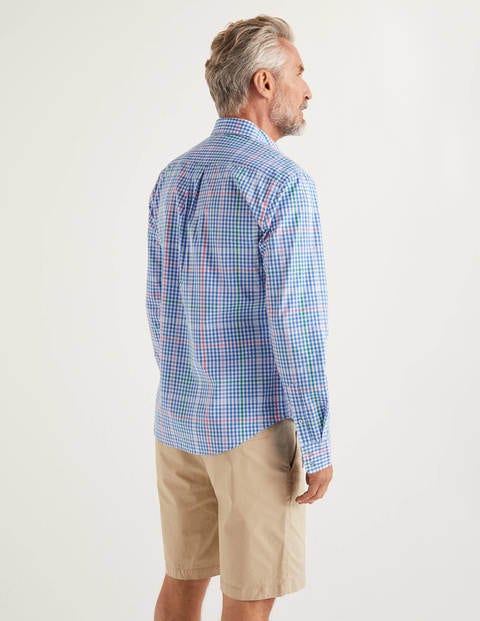 Poplin Gingham Shirt - Malibu Multi Gingham Poplin Gingham Shirt - Malibu Multi Gingham