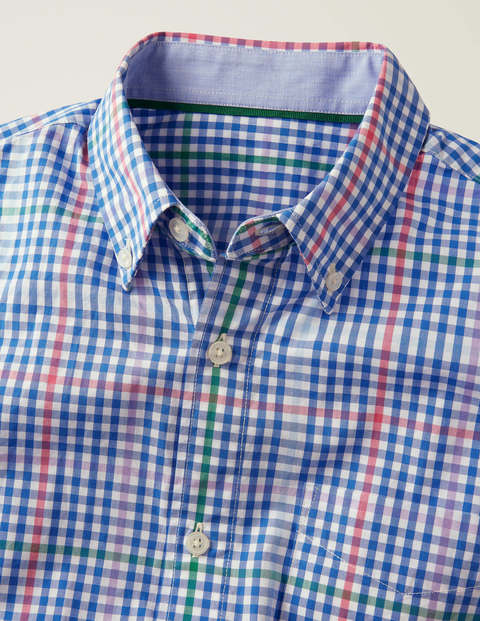 Poplin Gingham Shirt - Malibu Multi Gingham Poplin Gingham Shirt - Malibu Multi Gingham
