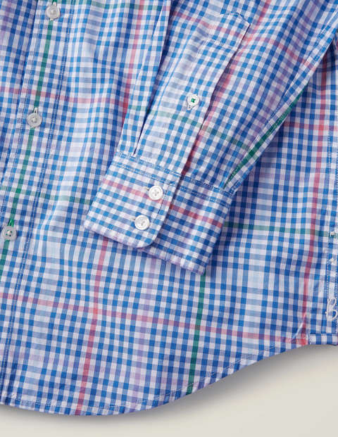 Poplin Gingham Shirt - Malibu Multi Gingham Poplin Gingham Shirt - Malibu Multi Gingham