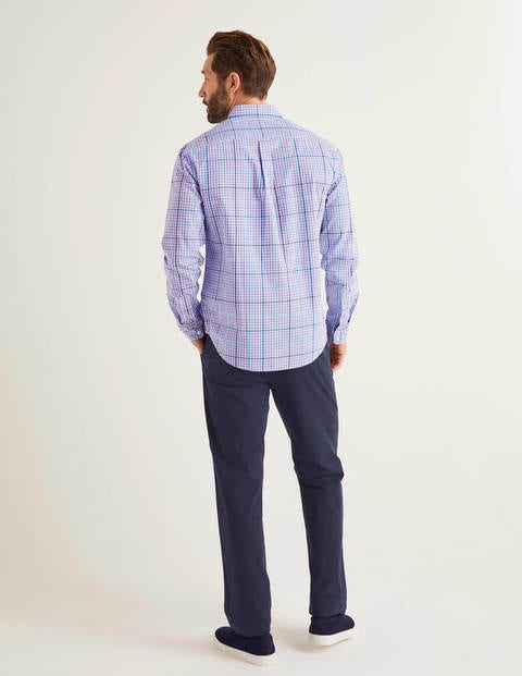 Chemise vichy en popeline - Vichy multi violet tendance Chemise vichy en popeline - Vichy multi violet tendance