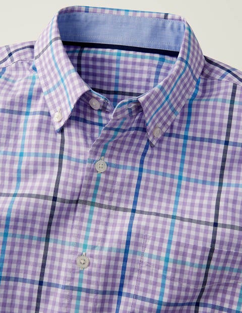 Chemise vichy en popeline - Vichy multi violet tendance Chemise vichy en popeline - Vichy multi violet tendance