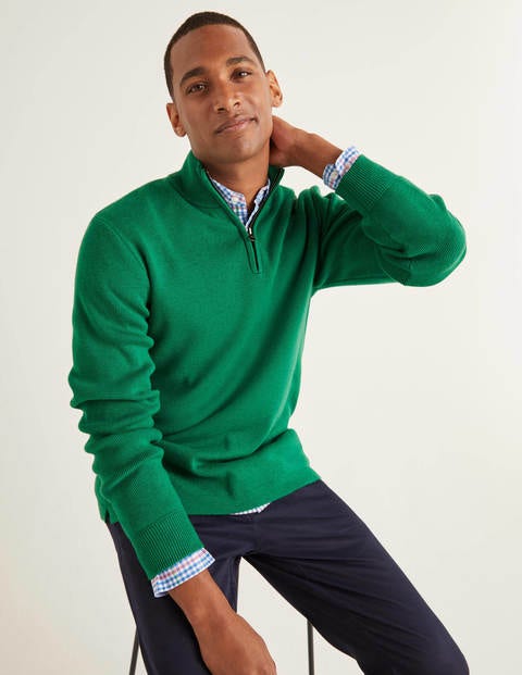 Morar Pullover Mit Halbem Reißverschluss - Paradiesgrün Morar Pullover Mit Halbem Reißverschluss - Paradiesgrün