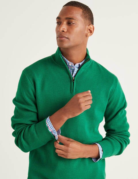 Morar Pullover Mit Halbem Reißverschluss - Paradiesgrün Morar Pullover Mit Halbem Reißverschluss - Paradiesgrün
