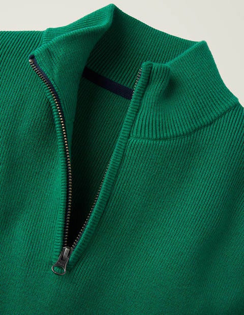 Morar Pullover Mit Halbem Reißverschluss - Paradiesgrün Morar Pullover Mit Halbem Reißverschluss - Paradiesgrün