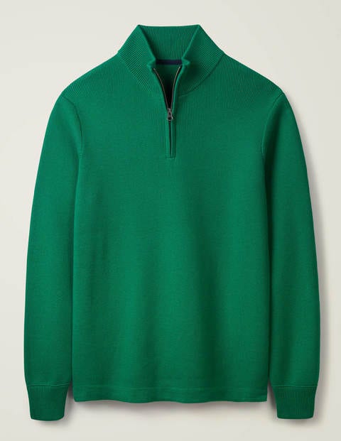 Morar Pullover Mit Halbem Reißverschluss - Paradiesgrün Morar Pullover Mit Halbem Reißverschluss - Paradiesgrün