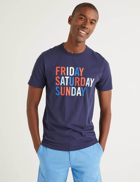 T-Shirt Mit Motiv - Langes Wochenende T-Shirt Mit Motiv - Langes Wochenende