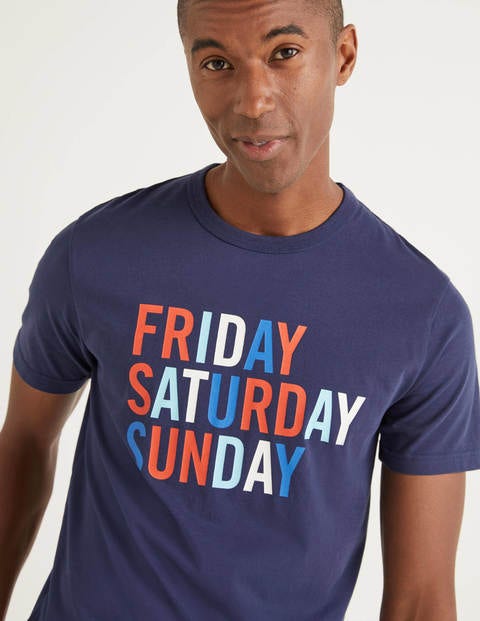 T-Shirt Mit Motiv - Langes Wochenende T-Shirt Mit Motiv - Langes Wochenende