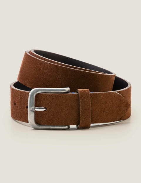 Suede British Belt - Brown Suede British Belt - Brown