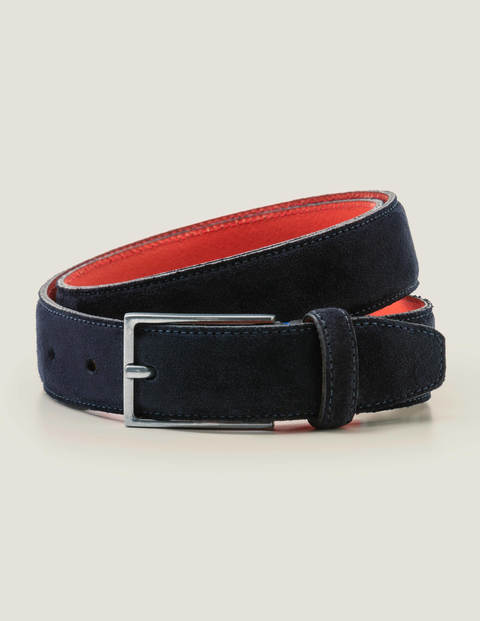 Eleganter Gürtel aus Veloursleder - Navy Eleganter Gürtel aus Veloursleder - Navy
