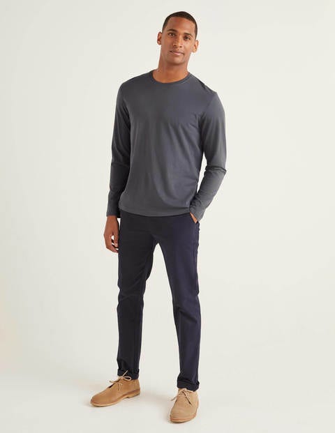 Long Sleeve Washed T-Shirt - London Grey Long Sleeve Washed T-Shirt - London Grey