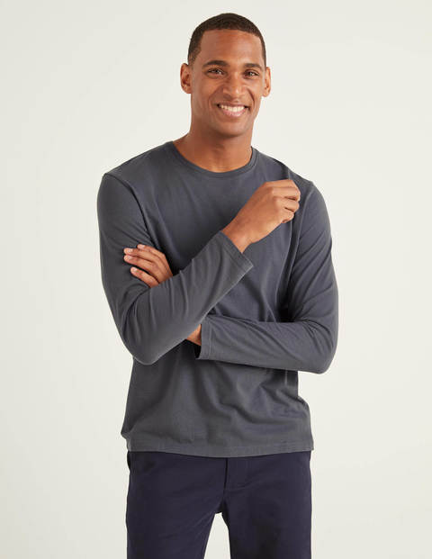 Long Sleeve Washed T-Shirt - London Grey Long Sleeve Washed T-Shirt - London Grey