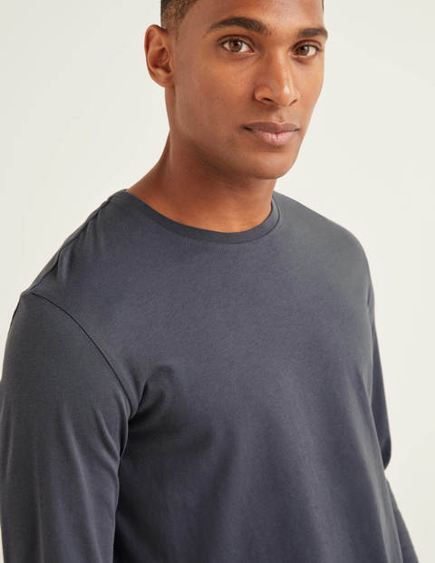 Long Sleeve Washed T-Shirt - London Grey Long Sleeve Washed T-Shirt - London Grey