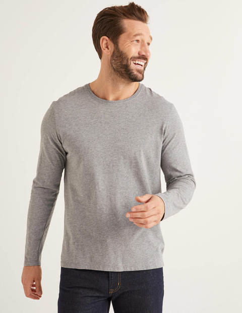 Long Sleeve Washed T-Shirt - Grey Marl Long Sleeve Washed T-Shirt - Grey Marl