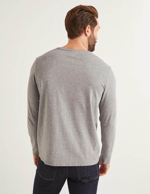 Long Sleeve Washed T-Shirt - Grey Marl Long Sleeve Washed T-Shirt - Grey Marl