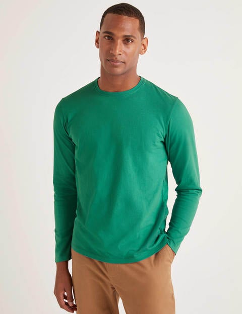 Long Sleeve Washed T-Shirt - Eden Green Long Sleeve Washed T-Shirt - Eden Green
