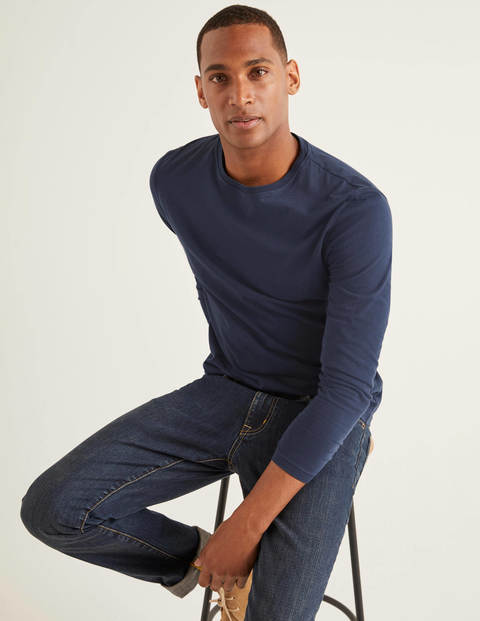 Long Sleeve Washed T-Shirt - Navy Long Sleeve Washed T-Shirt - Navy