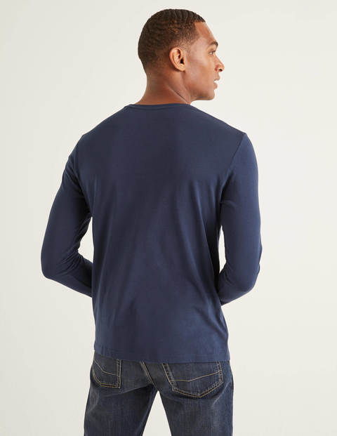 Long Sleeve Washed T-Shirt - Navy Long Sleeve Washed T-Shirt - Navy