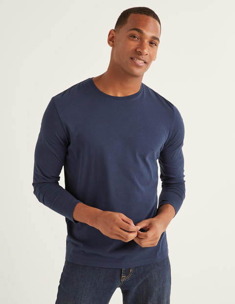 Long Sleeve Washed T-Shirt - Navy Long Sleeve Washed T-Shirt - Navy