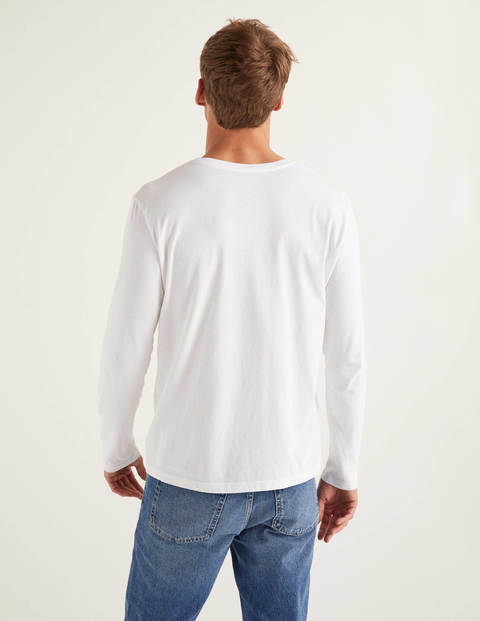 T-Shirt Manches Longues Délavé - Blanc T-Shirt Manches Longues Délavé - Blanc