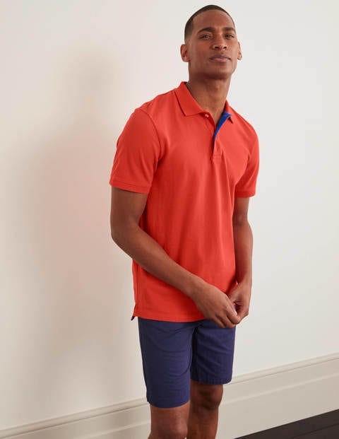 Piqué Polo - Tropical Coral Piqué Polo - Tropical Coral