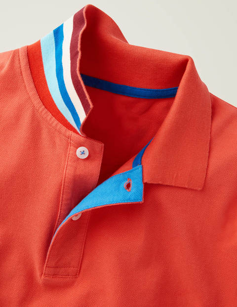 Piqué Polo - Tropical Coral Piqué Polo - Tropical Coral